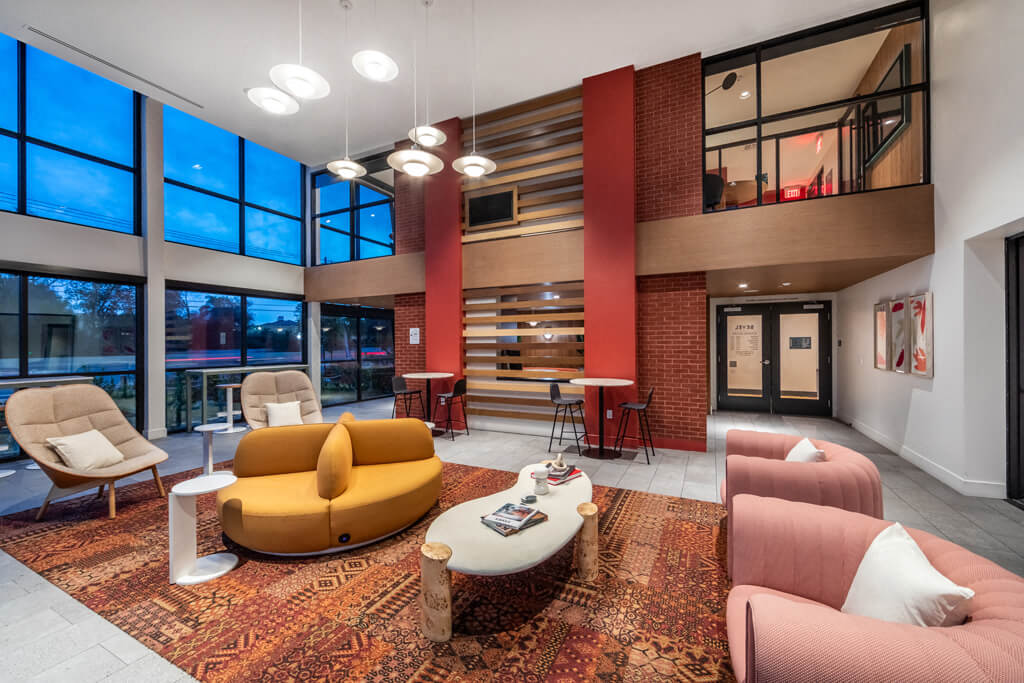 Model onyx design package kitchen at Bevel Apartments in San Diego CA